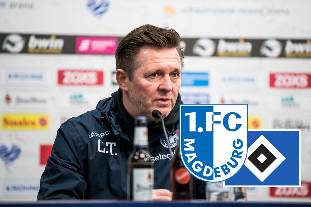 Christian Titz freut sich auf das Spiel seines 1. FC Magdeburgs. Es geht gegen den Favoriten Hamburger SV.