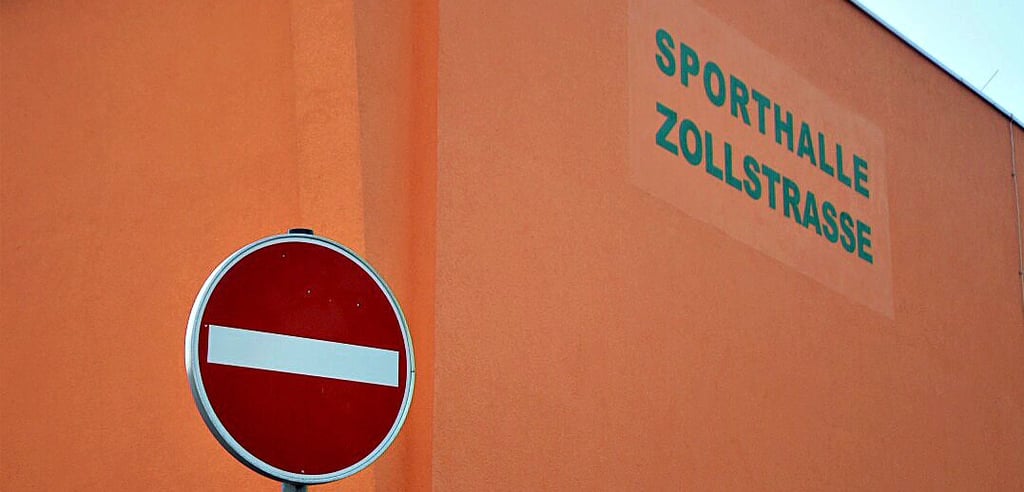 Seit Dezember 2021 ist die Sporthalle an der Zollstraße für den Spiel- und Trainingsbetrieb gesperrt.