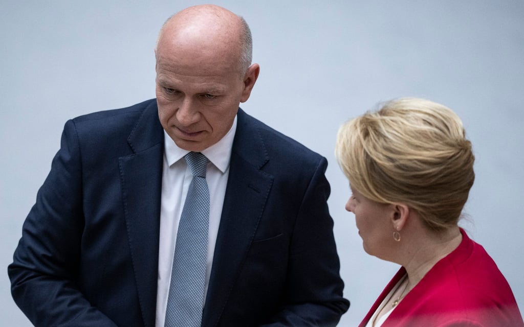 Kai Wegner, Berliner CDU-Parteivorsitzender, und Franziska Giffey (SPD).