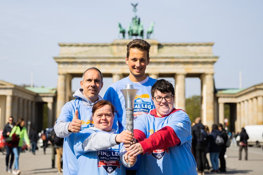 Weltspiele Fackel der Special Olympics World Games Berlin