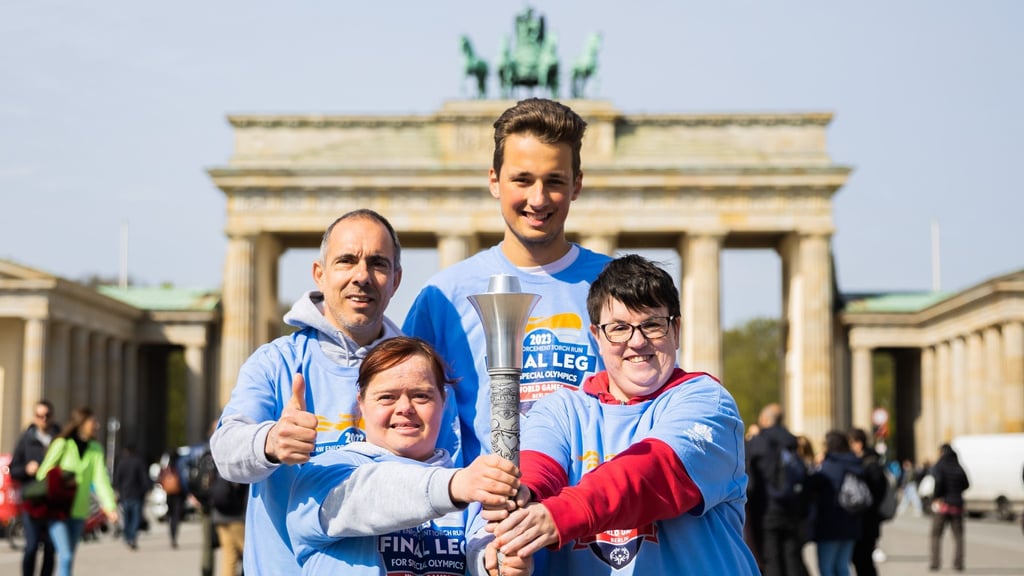 Weltspiele Fackel der Special Olympics World Games Berlin