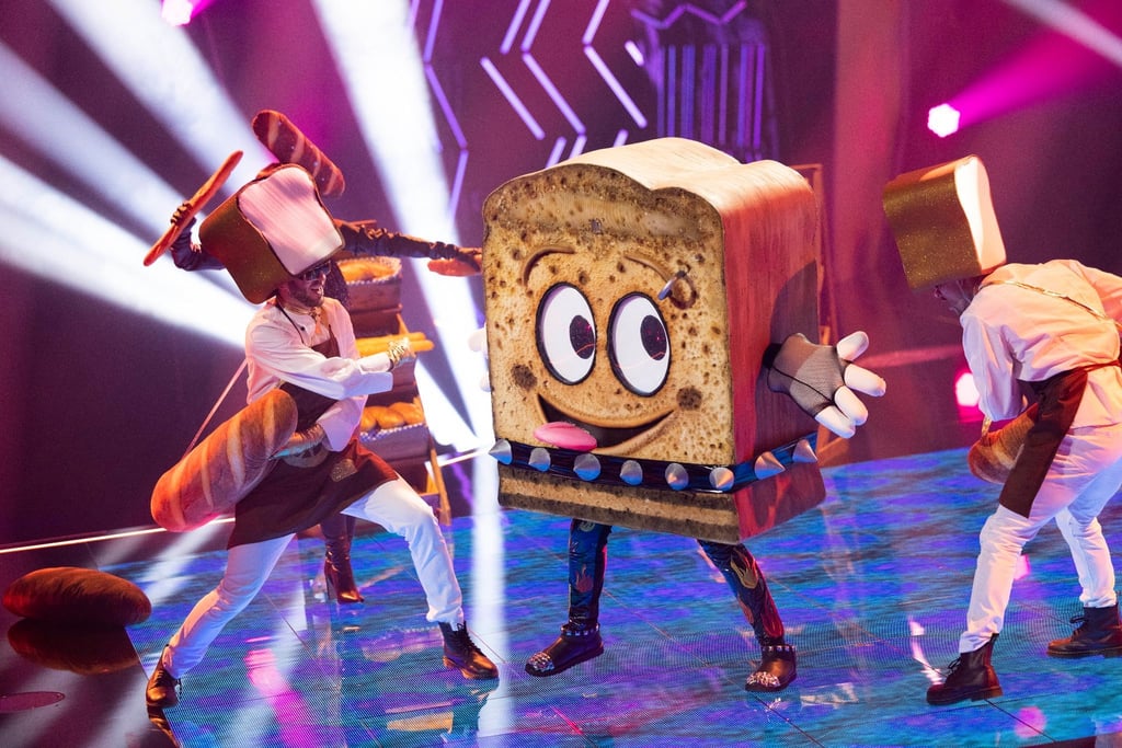 Die Figur "Der Toast" steht in der Prosieben-Show "The Masked Singer" auf der Bühne.
