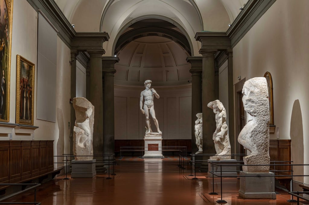 Die David-Statue von Michelangelo in der Galleria dell’Accademia.