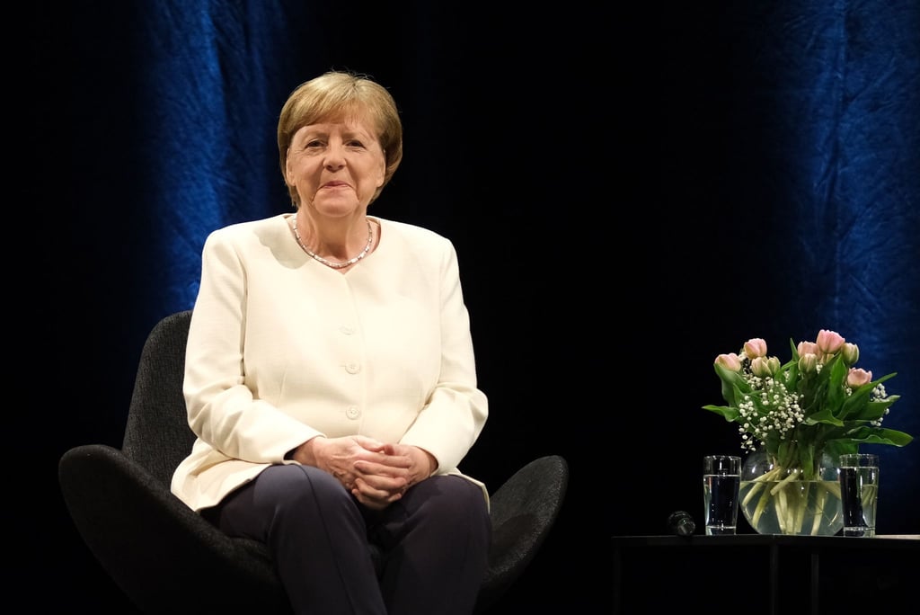 Die frühere Bundeskanzlerin Angela Merkel bei einer Veranstaltung.