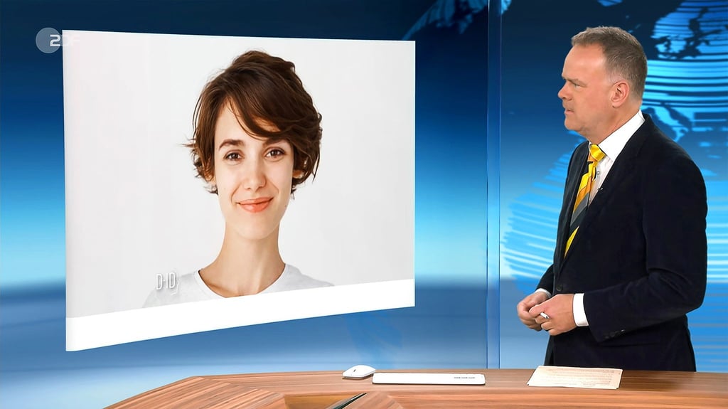 Christian Sievers spricht im „heute journal“ mit „Jenny“.