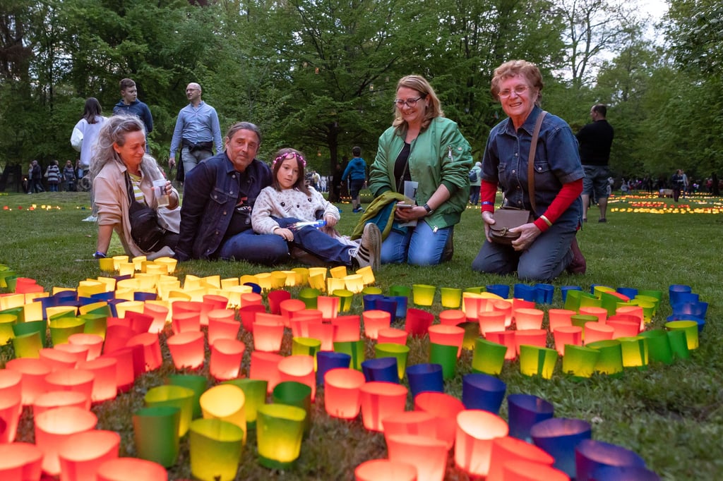 So sah es beim 20. Lichterfest vor einem Jahr in Zeitz aus.