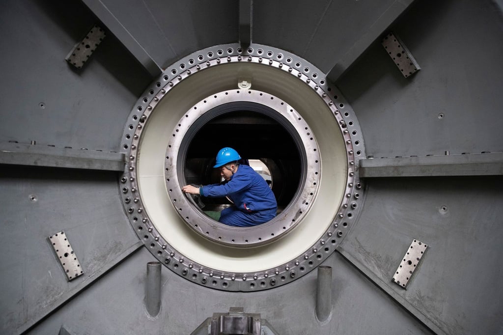 Industrie-Produktion in China.