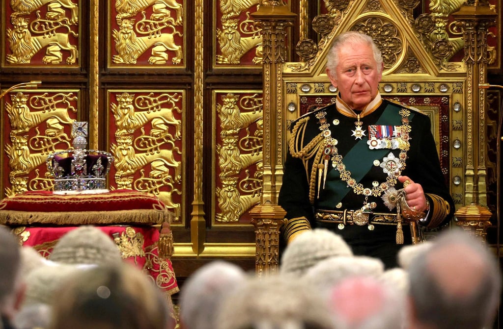 Der damalige Prinz Charles bei einer Rede im House of Lords in London.