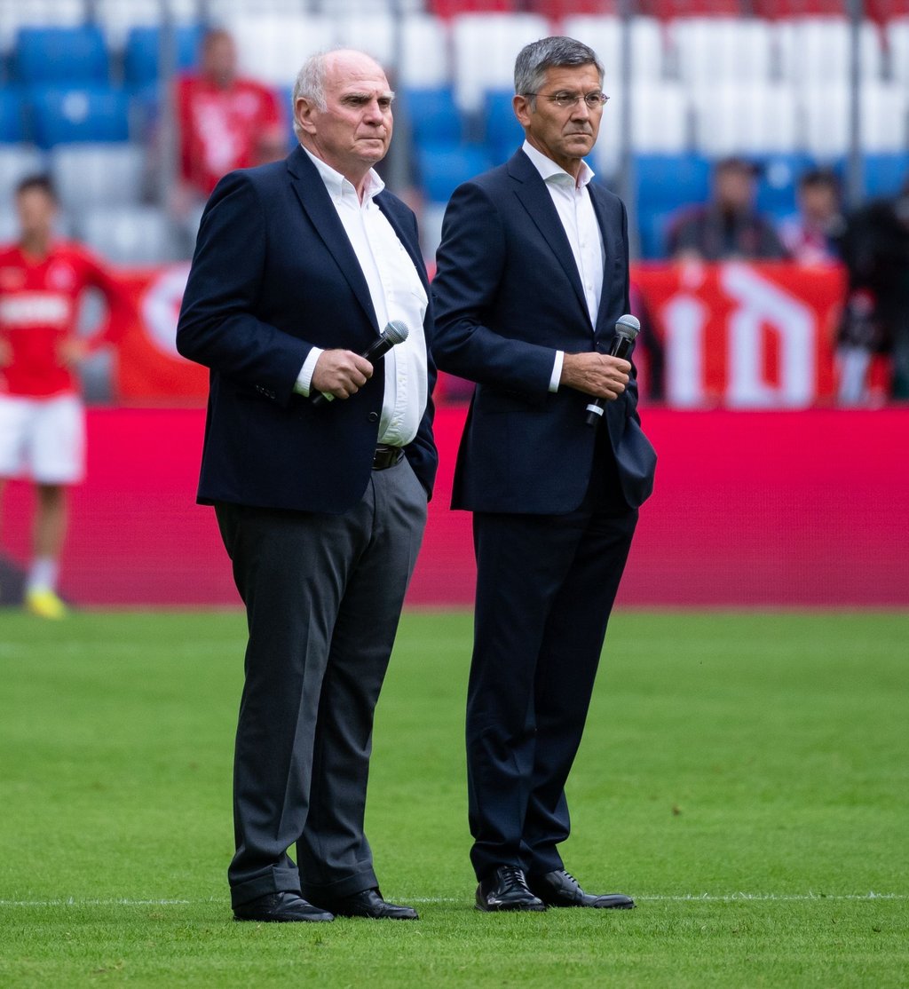 Vorgänger und Nachfolger: FCB-Ehrenpräsident und Präsident Herbert Hainer.