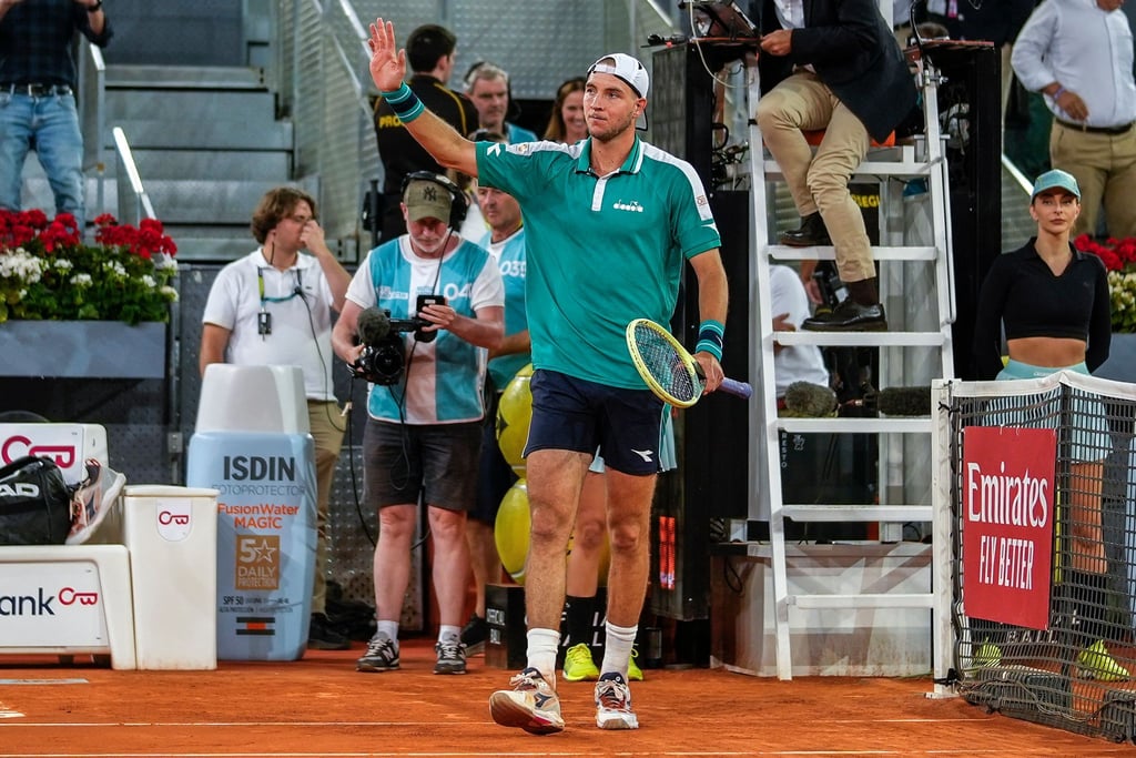 Trifft im Finale des ATP-Turniers in Madrid auf Lokalmatador Carlos Alcaraz: Jan-Lennard Struff.