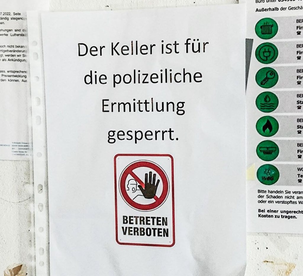 Momentan ist der Keller für Ermittlungen gesperrt.