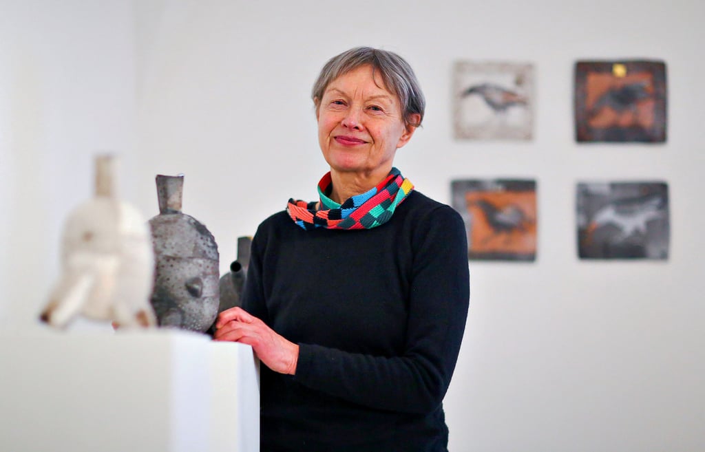 Als Mitglied der „Gruppe 83“ stellt auch Renée Reichenbach aus Halle ihre Werke aus.