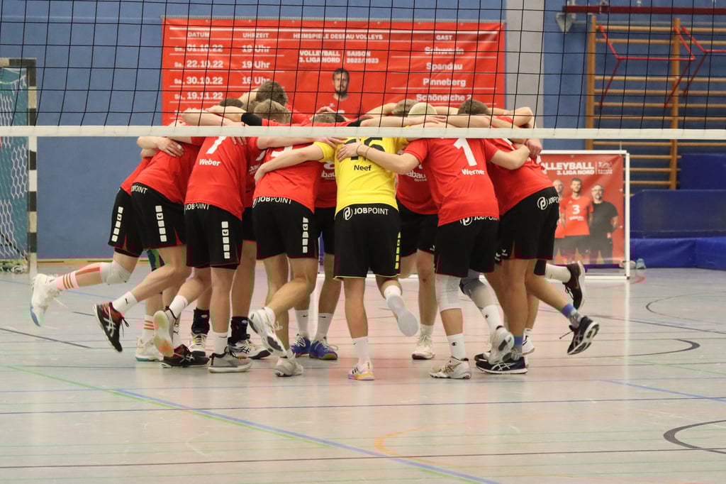 Die Dessau Volleys steigen auf.