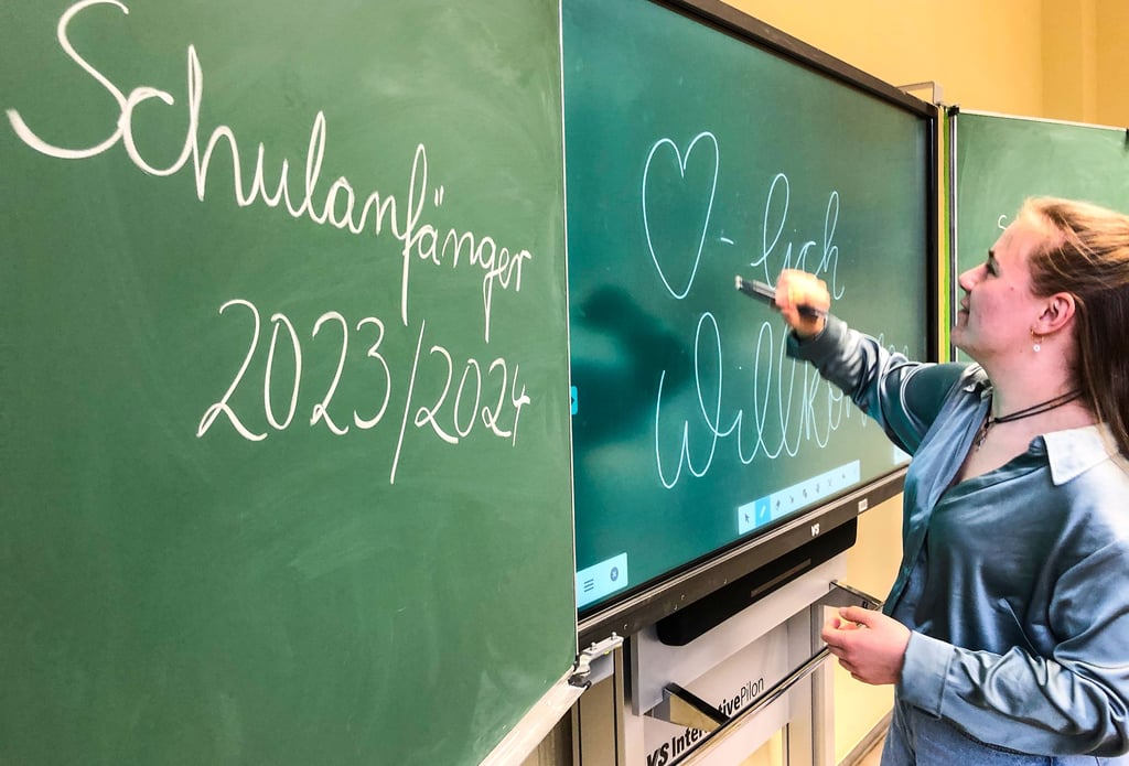 Charlotte Brauer hat sich für ihr Praktikum die Marktgrundschule ausgewählt.