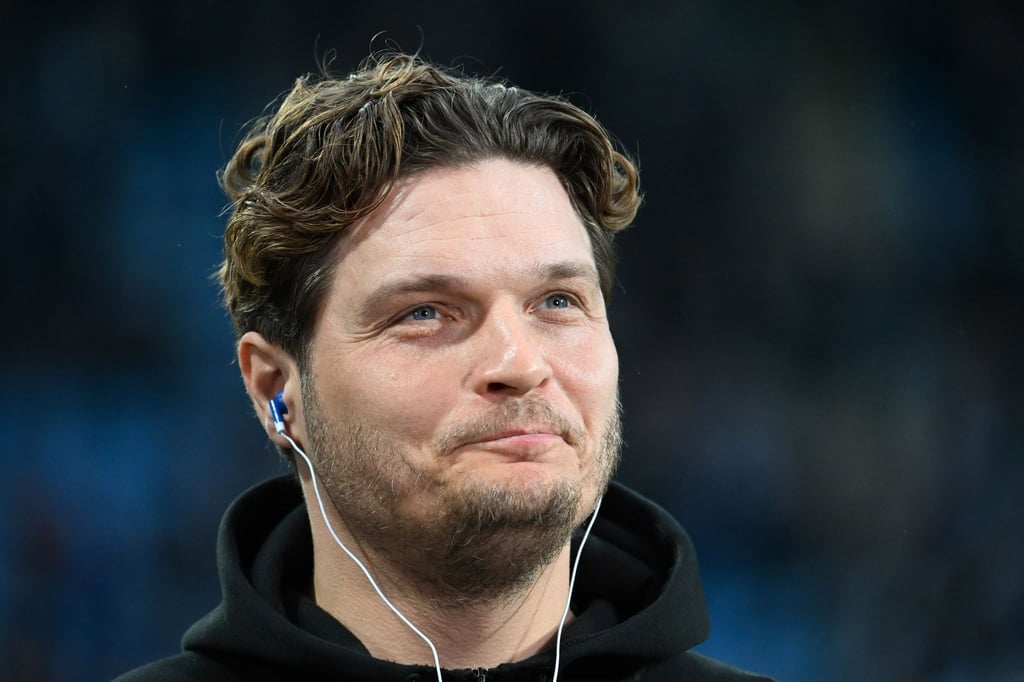 Dortmunds Trainer Edin Terzic vor dem Spiel.