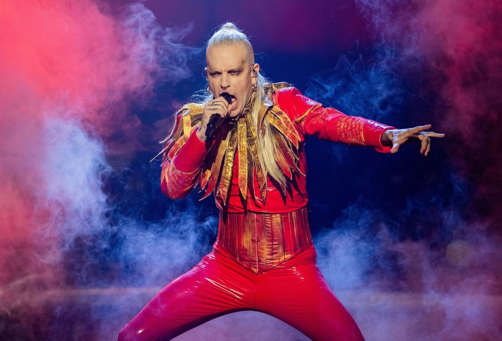 Chris Harms, Frontmann von Lord Of The Lost, bei den Proben zum Eurovision Song Contest 2023.