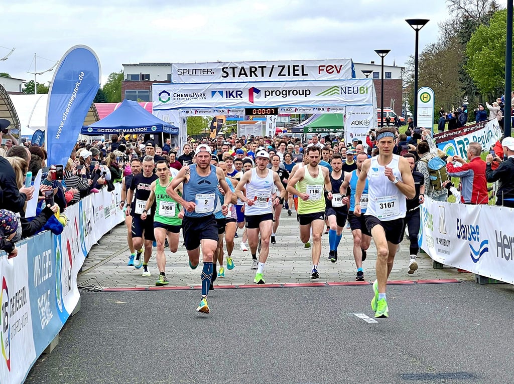 Der Goitzsche-Marathon ist seinem Ruf als Lauf-Event der Extraklasse treu geblieben. Hunderte feierten in Bitterfeld mit den Aktiven.