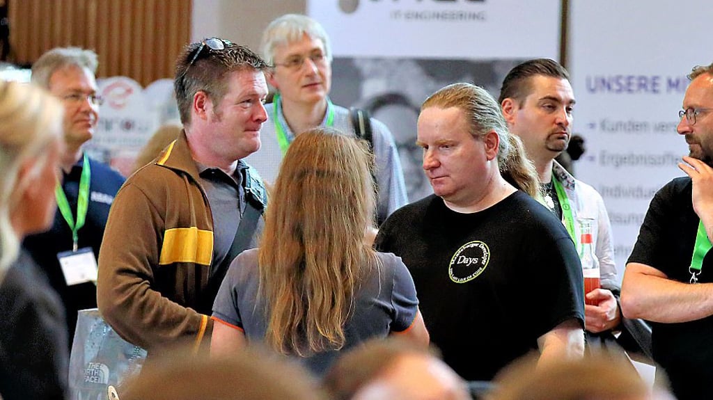 Michael Blume (Zweiter v. r,) ist Initiator der Magdeburger Developer Days und Geschäftsführer der CurrentSystem 23 GmbH.