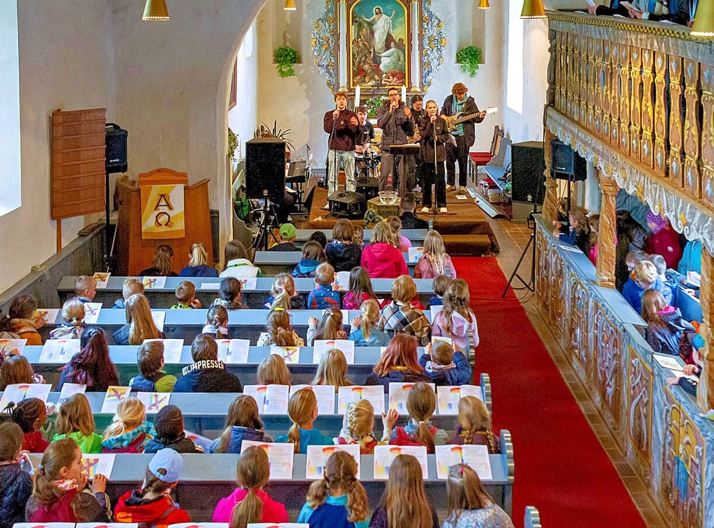 Die Bergwitzer Kirche war außerordentlich gut besucht.