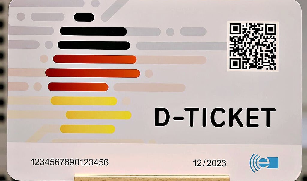 So etwa könnte das Deutschlandticket für 49 Euro im Chipkartenformat aussehen.