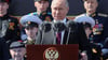 Der russische Präsident Wladimir Putin hält eine Rede am Jahrestag des sowjetischen Sieges über Nazi-Deutschland.