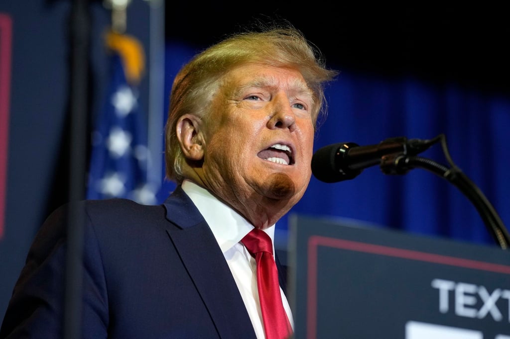 Ex-Präsident Donald Trump bei einer Wahlkampfveranstaltung.