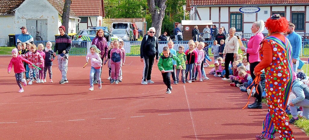 Beim Bummi-Sportfest in Wanzleben gab es auch den 50-Meter-Lauf.