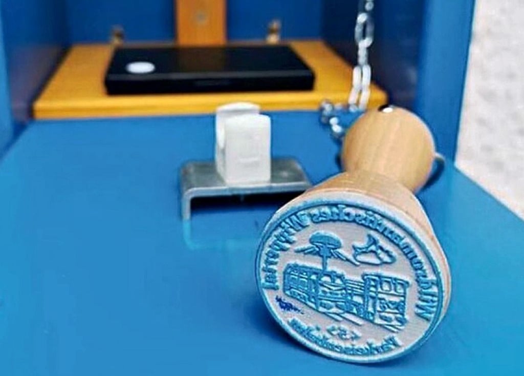 Ein Stempel auf der Tour zum "Wippertaler Stempel(S)pass"