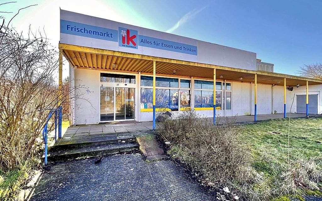Die alte Kaufhalle in Mosigkau ist schon seit Jahren zu.