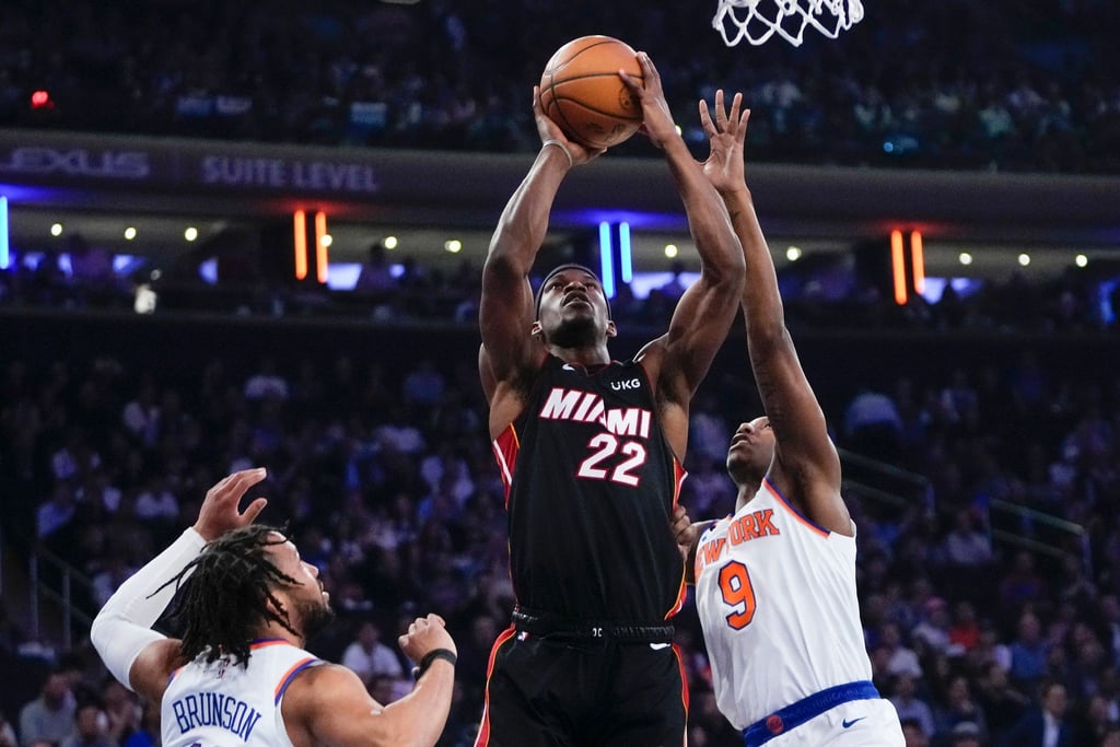 Jimmy Butler (22) von Miami Heat in Aktion.