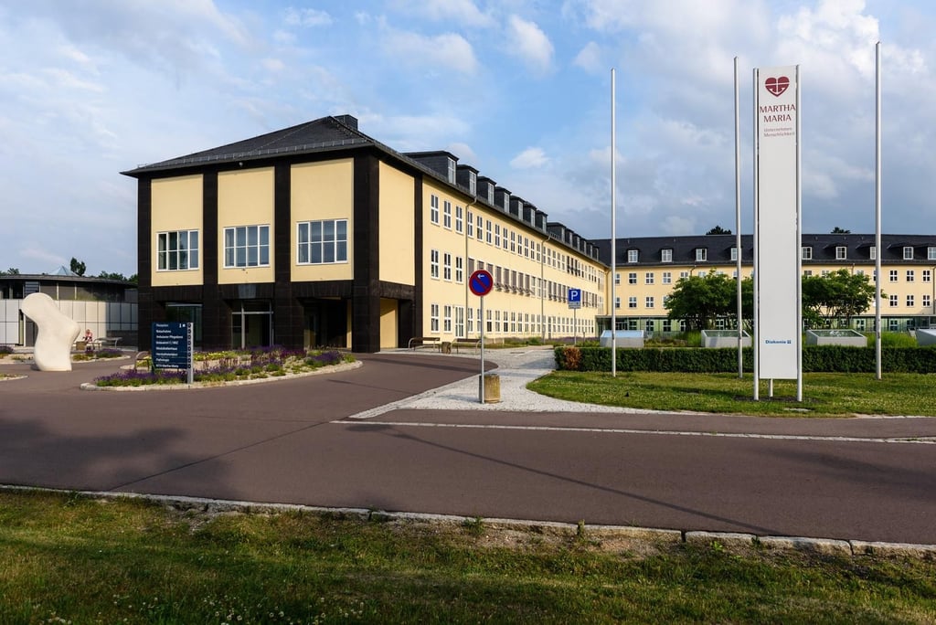 Das Krankenhaus Martha Maria in Dölau.