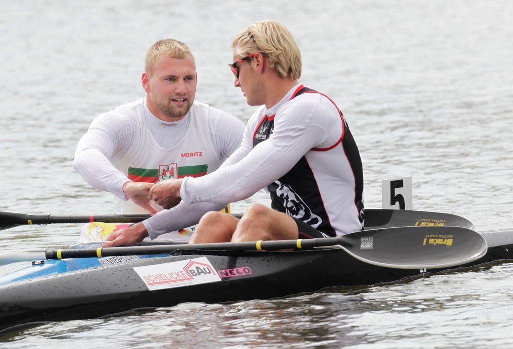 Moritz Florstedt (l.) und Martin Hiller kämpfen auch in Szeged gegeneinander. Diesmal im Kajak-Zweier.