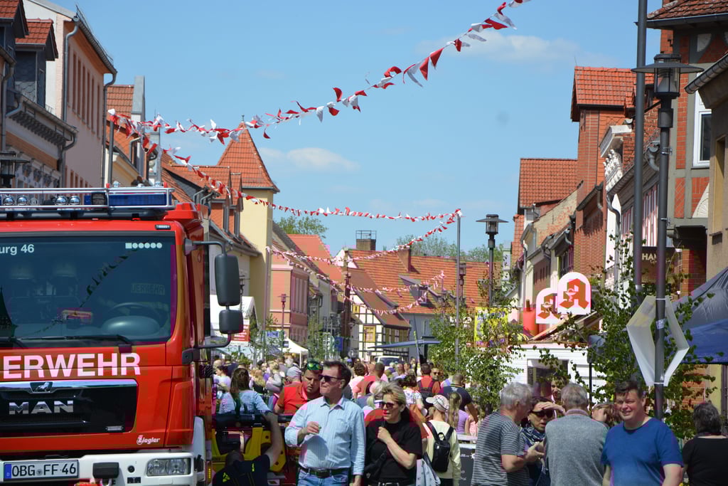 Die Altmark auf den Beinen: Impression vom 24. Stadt- und Spargelfest Osterburg im Mai 2023.