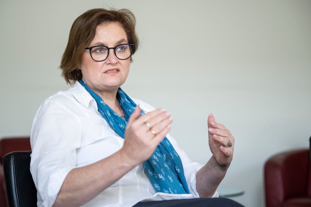 Ina Czyborra (SPD), Berliner Senatorin für Wissenschaft, Gesundheit und Pflege, bei einem Interview mit der dpa.
