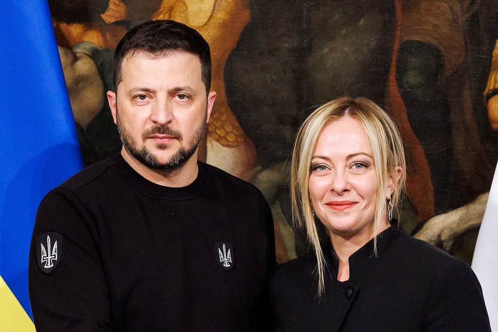 Giorgia Meloni nennt Selenskyj „meinen Freund“.