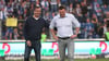 Otmar Schork (links) lässt sich bei der Frage nach der Zukunft von Trainer Christian Titz nicht drängen.