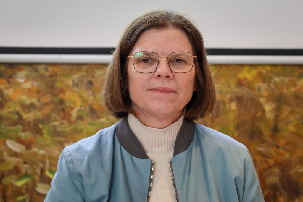 Die Spitzenkandidatin der Bremer Linken Kristina Vogt.