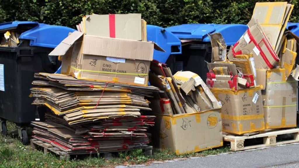 Die Stadt hat ein Müllproblem: In Magdeburg wird immer mehr Abfall direkt neben den oft halbleeren Mülltonnen entsorgt. Das betrifft besonders Kartons. Symbolbild: