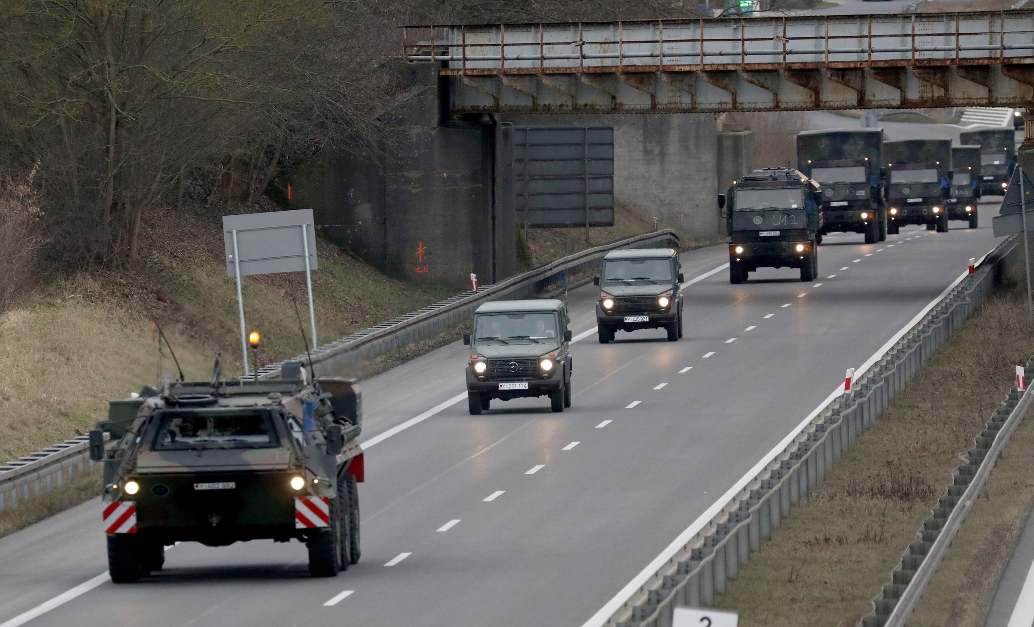Bundeswehr Auf Der Autobahn Am Freitag Großer Militärkonvoi In Sachsen Anhalt Unterwegs 