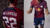 RB Leipzig läuft gegen Bayern München im neuen Auswärtstrikot auf.