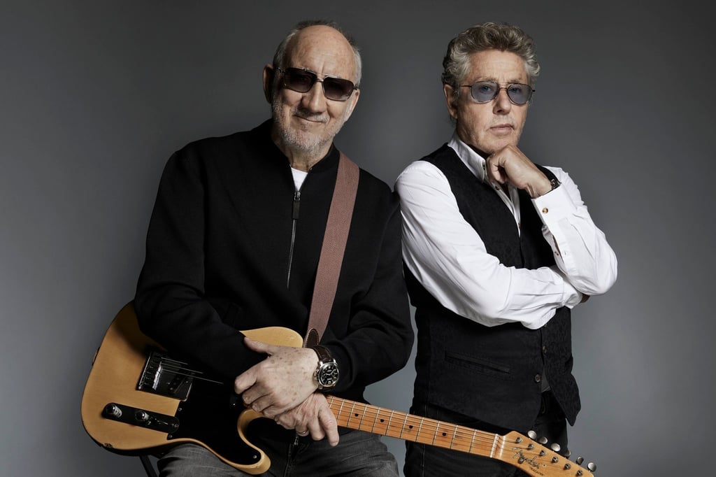 Sänger Roger Daltrey (r) und Gitarrist Pete Townshend von The Who kommen nach Deutschland.