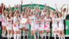 Die Frauen von RB Leipzig feierten die Meisterschaft am Cottaweg.