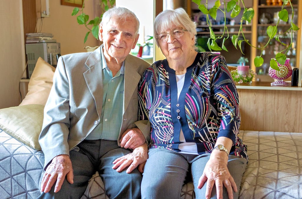 Hildegard und Günter Kühnberg aus Kretzschau feiern ihre Gnadenhochzeit.