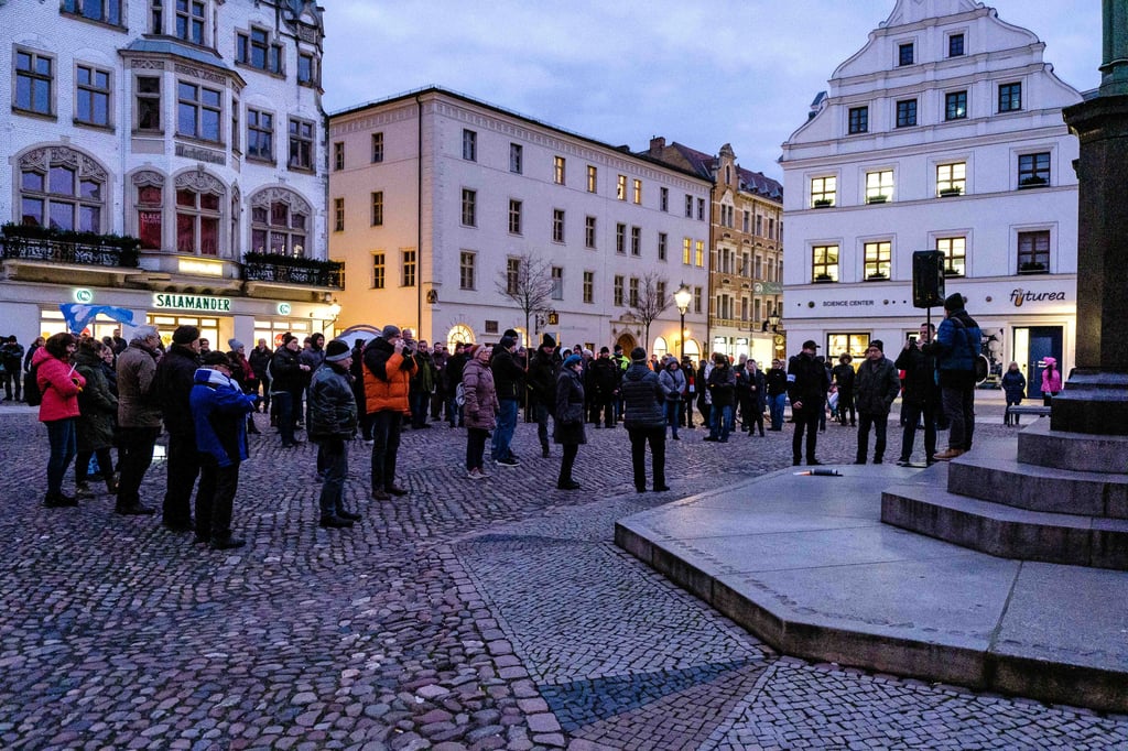 Eine der Montagsdemonstrationen.