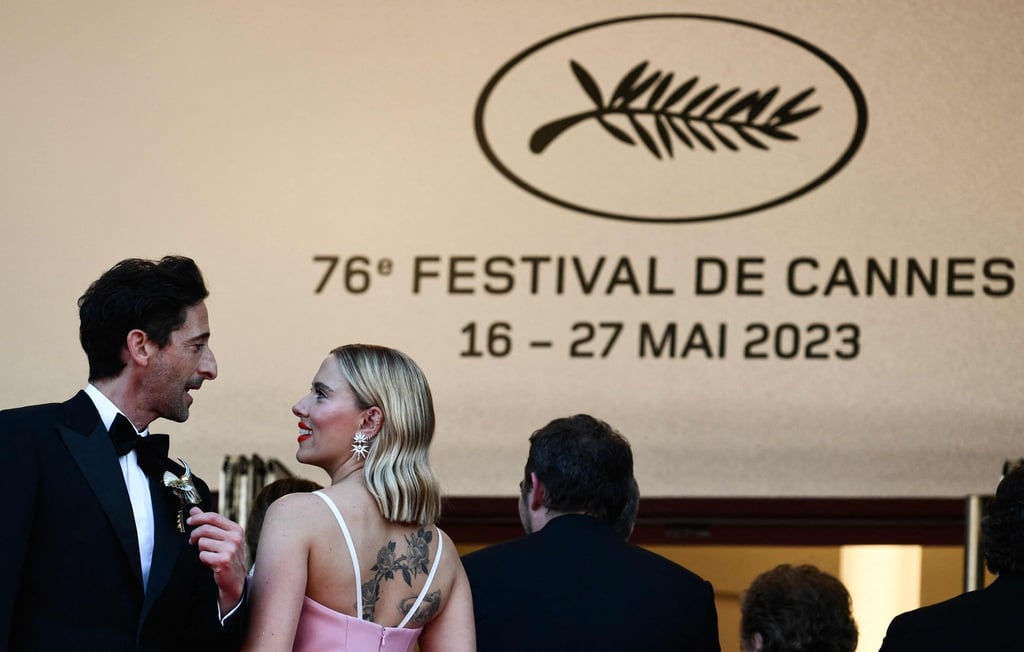 Hollywood-Glamour in Cannes: Adrien Brody und Scarlett Johansson.