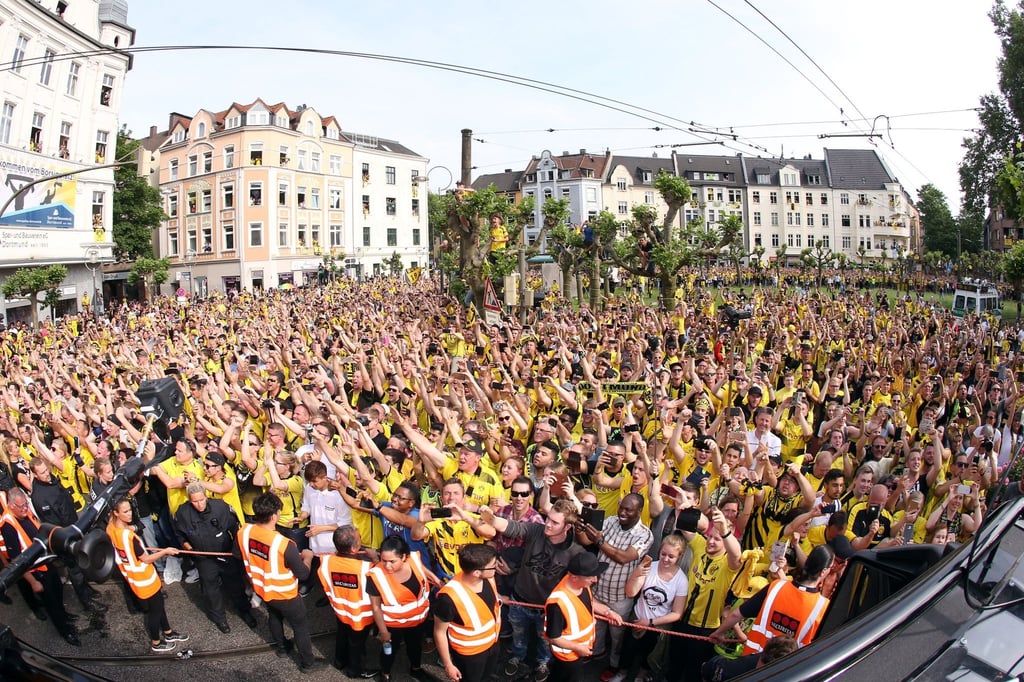 In Dortmund werden im Falle des Meistertitels mehr als 200.000 Fans erwartet.
