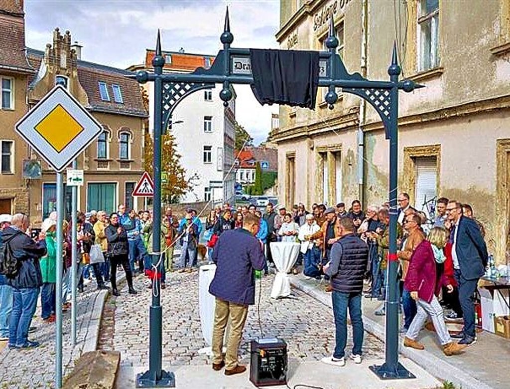 Das Drahtseilbahn-Talportal war 2022 Förderprojekt im Verfügungsfonds.