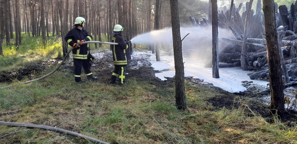 Bei Waldbränden wie nun wieder im Bereich zwischen Jerichow und Genthin sind die freiwilligen Feuerwehren im Landkreis gefordert.