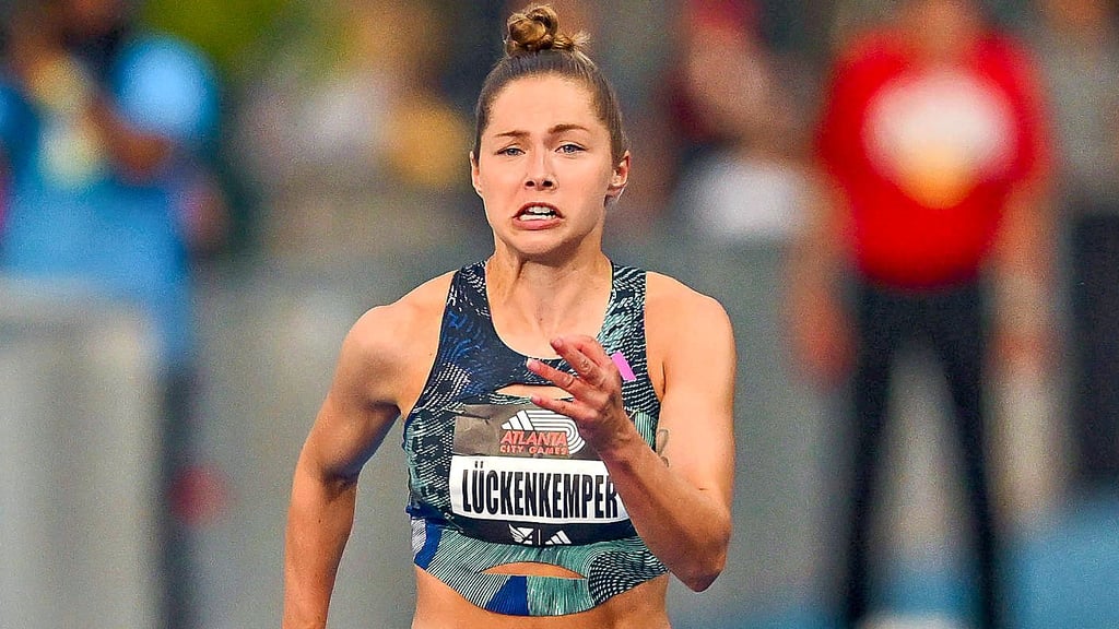 Gina Lückenkemper ist am 17. Juni beim Leichtathletik-Meeting in Dessau am Start.