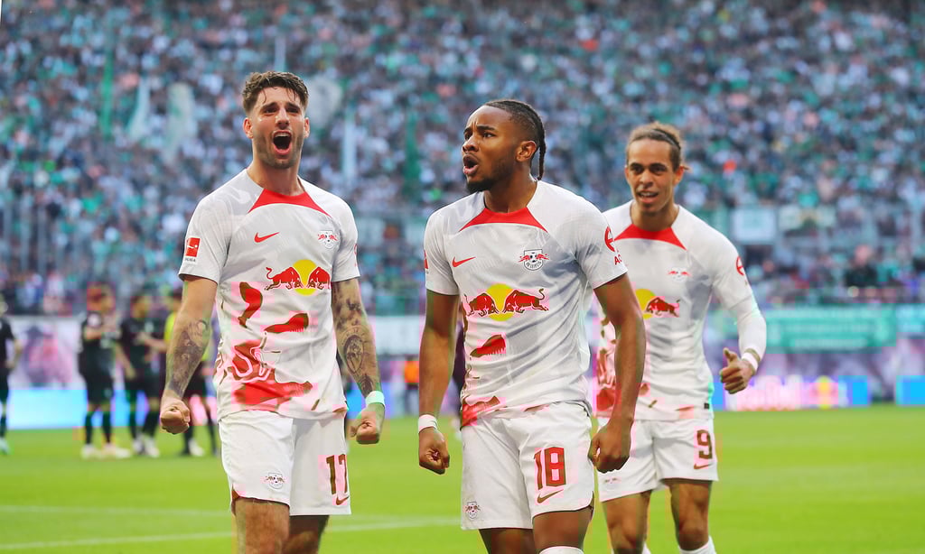 Erlösender Jubel: Christopher Nkunku und Kollegen.